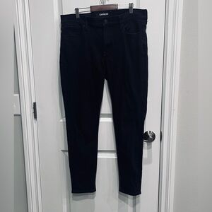 Express Women’s Black Stretch Legging Denim Mid Rise Jeans Size 12R